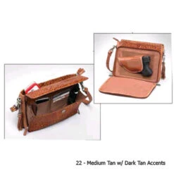 Gun Tote'n Mamas GTM-22 Tooled American Cowhide Concealed Carry X-Body Clutch 9 Gun Tote'n Mamas GTM-22 Tooled American Cowhide Concealed Carry X-Body Clutch -Camp Chairs Shop 413437