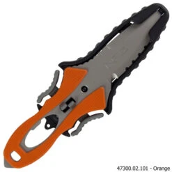 NRS Pilot Knife -Camp Chairs Shop 47300 02 101 NRS PilotKnifeWSheath Orange 2Txt