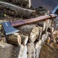 WOOX AX1 Tomahawk-Style Axe -Camp Chairs Shop AX1 Walnut Tomahawk Style Axe 3