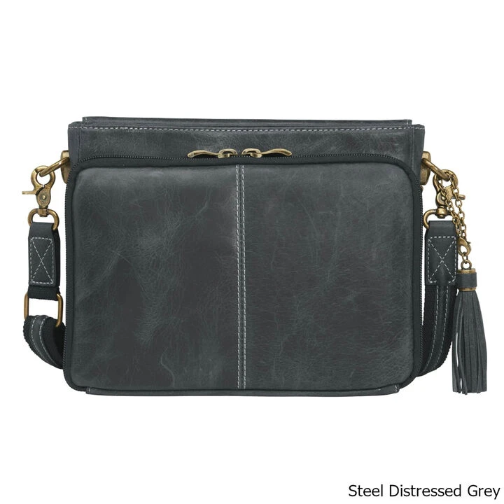 Gun Tote'n Mamas GTM/CZY-22 Distressed Buffalo Leather Concealed Carry X-Body Clutch 4 Gun Tote'n Mamas GTM/CZY-22 Distressed Buffalo Leather Concealed Carry X-Body Clutch - Image 2