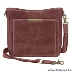 Gun Tote'n Mamas GTM–CZY/98 Distressed Leather Slim RFID Concealed Carry Cross Body Bag 15 Gun Tote'n Mamas GTM–CZY/98 Distressed Leather Slim RFID Concealed Carry Cross Body Bag -Camp Chairs Shop Distressed Leather Slim RFID Concealed Carry Cross Body Bag Red