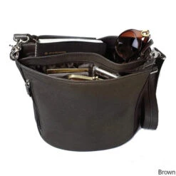 Gun Tote'n Mamas GTM-19 Concealed Carry Bucket Tote -Camp Chairs Shop GTM19 Concealed Carry Bucket Tote Brown