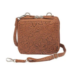 Gun Tote'n Mamas GTM-65/TLD Tooled Cross Body Holster Wallet