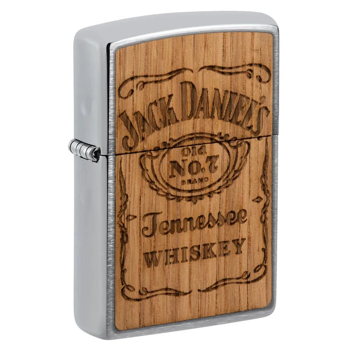 Zippo Jack Daniel's Woodchuck USA Brushed Chrome Windproof Lighter 3 Zippo Jack Daniel's Woodchuck USA Brushed Chrome Windproof Lighter