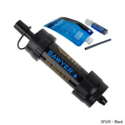 Sawyer Mini Water Filtration System 16 Sawyer Mini Water Filtration System -Camp Chairs Shop SP105 blackTxt