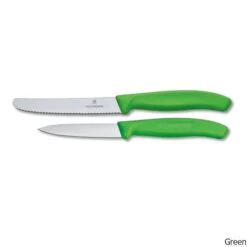 Victorinox Swiss Army Utility & Paring Knife Set -Camp Chairs Shop Utility Paring Knife Set Green